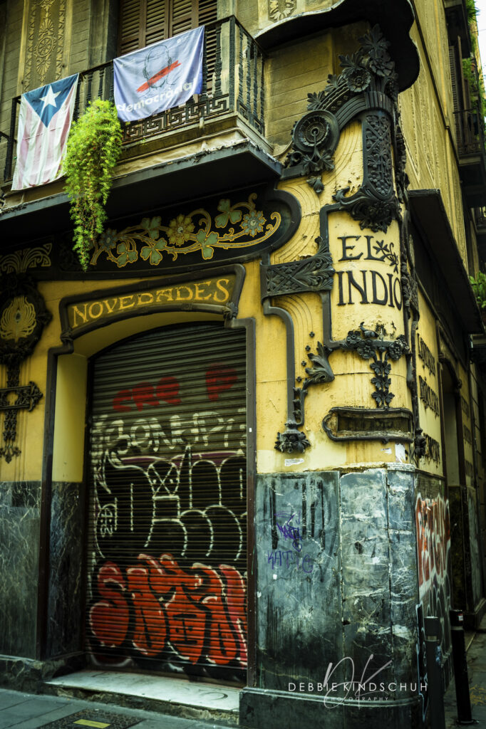 Barcelona street scene photo for sale