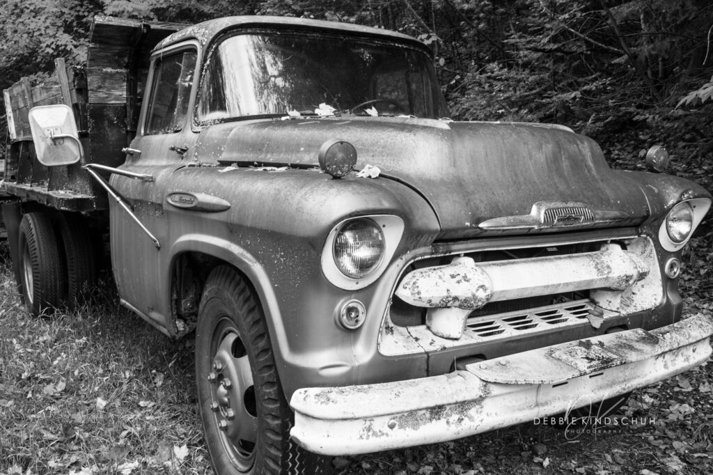 Old Chevy Truck black and white photo for sale