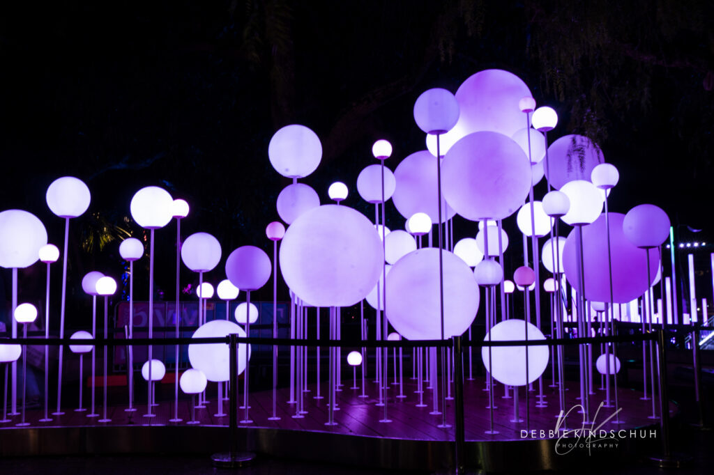 Vivid lights purple Vivid Sydney, Australia photo for sale